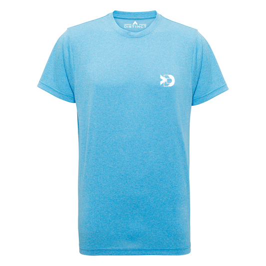 Block Performance Tee (AQUA MELANGE)